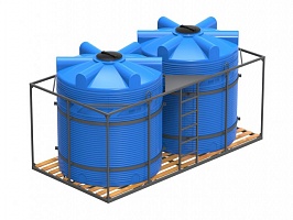 Кассета для воды V 2* 5000 л объемом 10 м﻿3  деревянный пол  в каталоге ПластикПроф продажа в Орле 