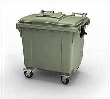 Мусорный бак 1100 литров зеленый в Орле выбрать из каталога ПластикПроф
