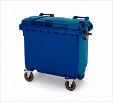 Мусорный бак синий 770 литров в Орле выбрать из каталога ПластикПроф