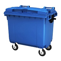 Мусорный бак 1100 литров синий в Орле выбрать из каталога ПластикПроф