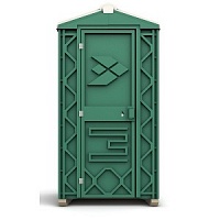 Туалетная кабина для стройки Эконом с азиатским баком купить в Орле