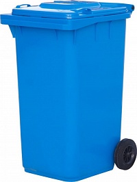 Мусорный бак синий 360 литров в Орле выбрать из каталога ПластикПроф